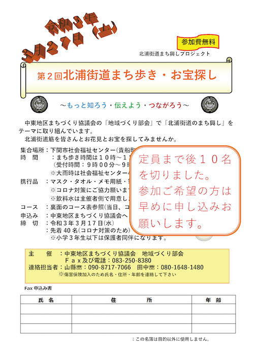 第2回 北浦街道まち歩き・お宝探し