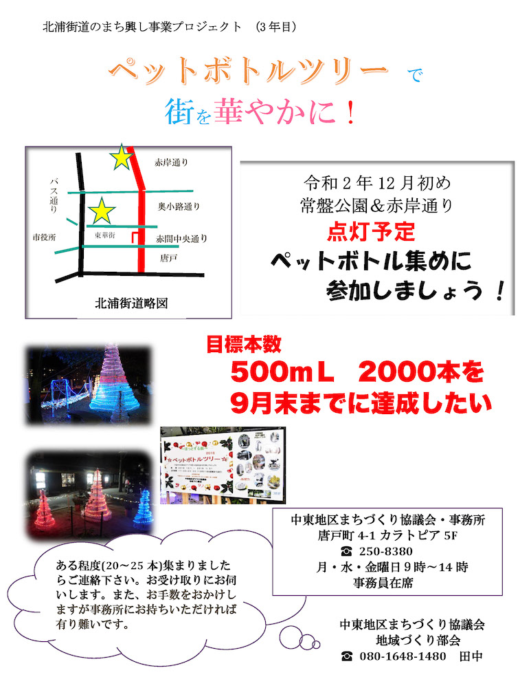 ペットボトル集めにご協力ください！